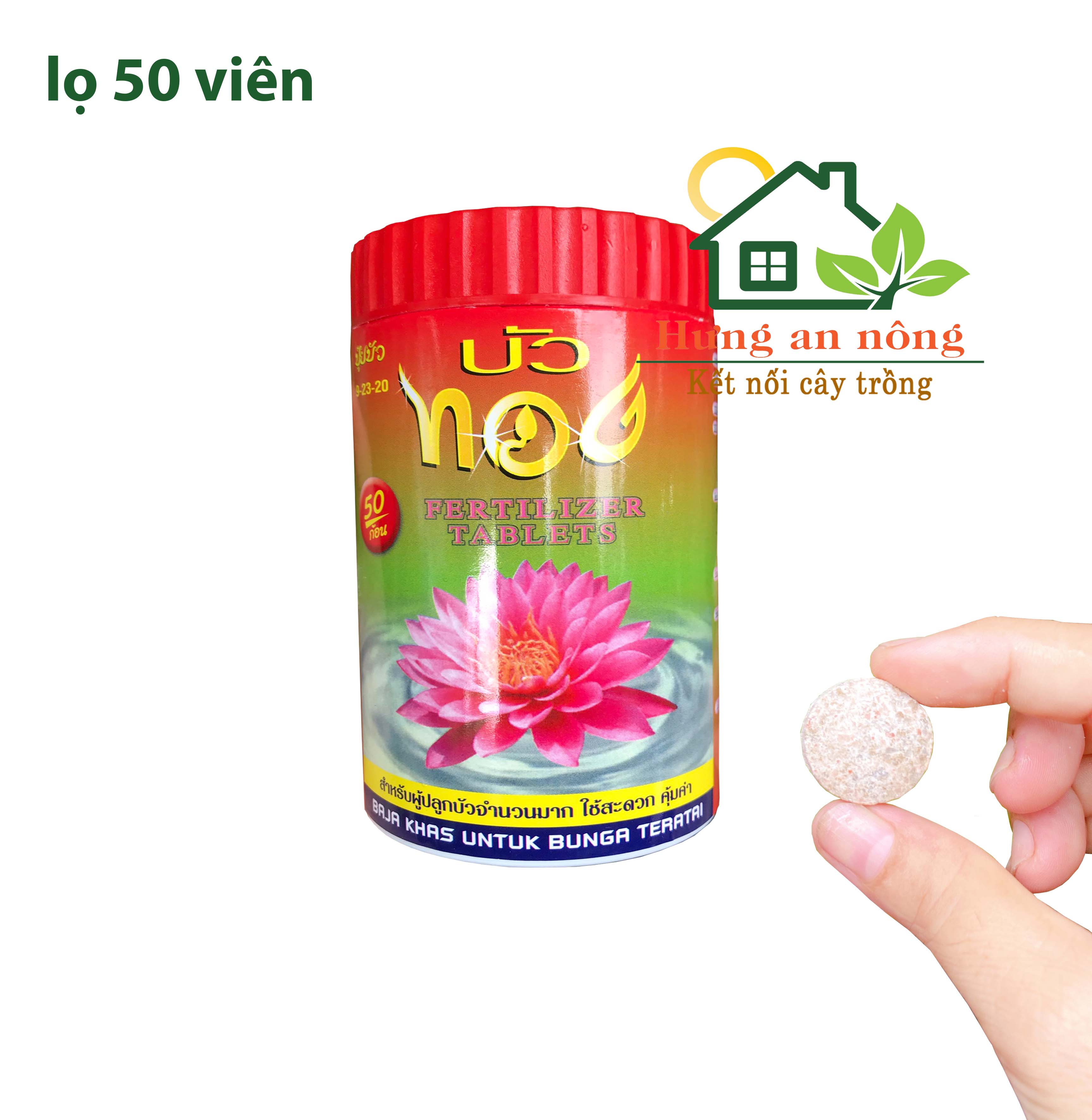 Phân viên hữu cơ bón cây trồng trong bùn hoa sen các loại thủy sinh kích hoa tốt lá rễ hàng Thailand Bua Thong ( xem trong mô tả )