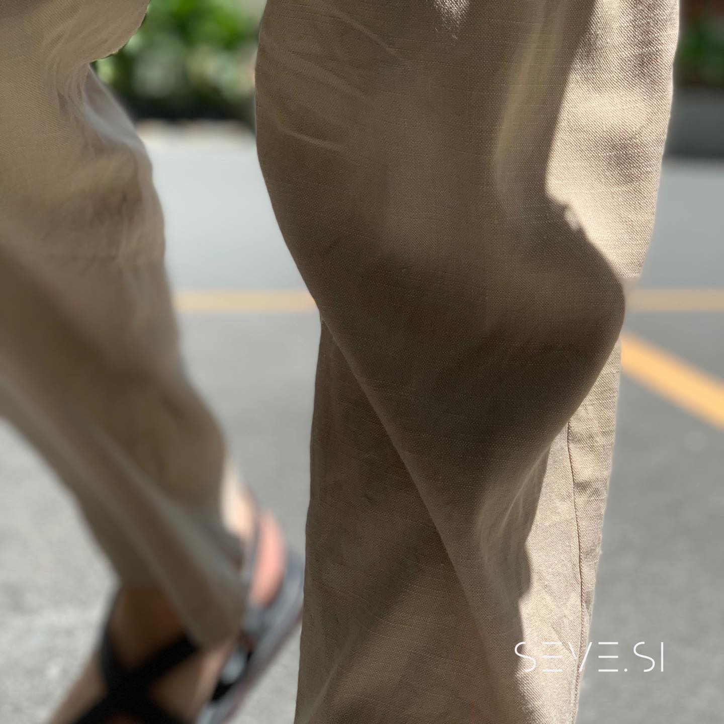 Quần Dài Linen - Màu Be - SEVE.SI