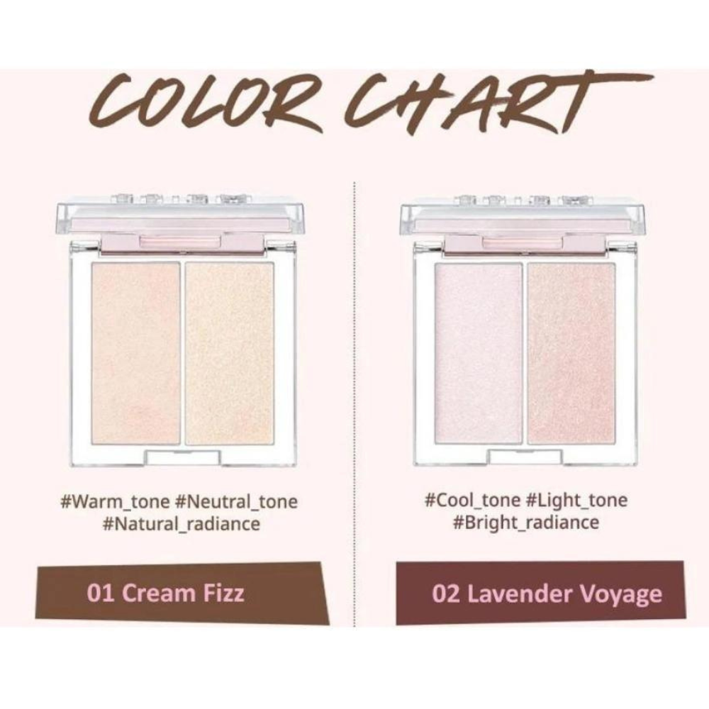 Phấn bắt sáng Clio Prism Highlighter Duo
