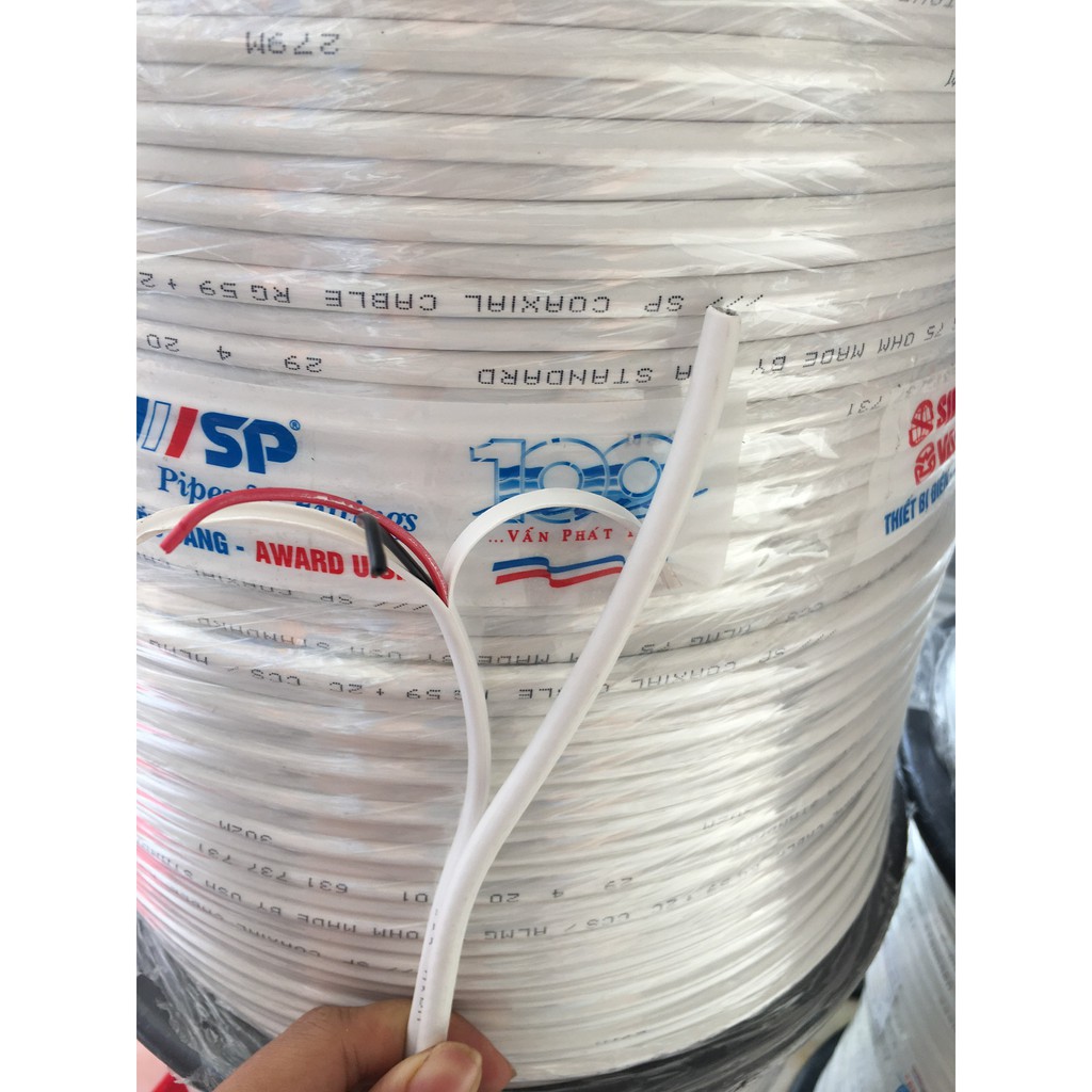 Cáp đồng trục kèm 2 sợi nguồn SINO