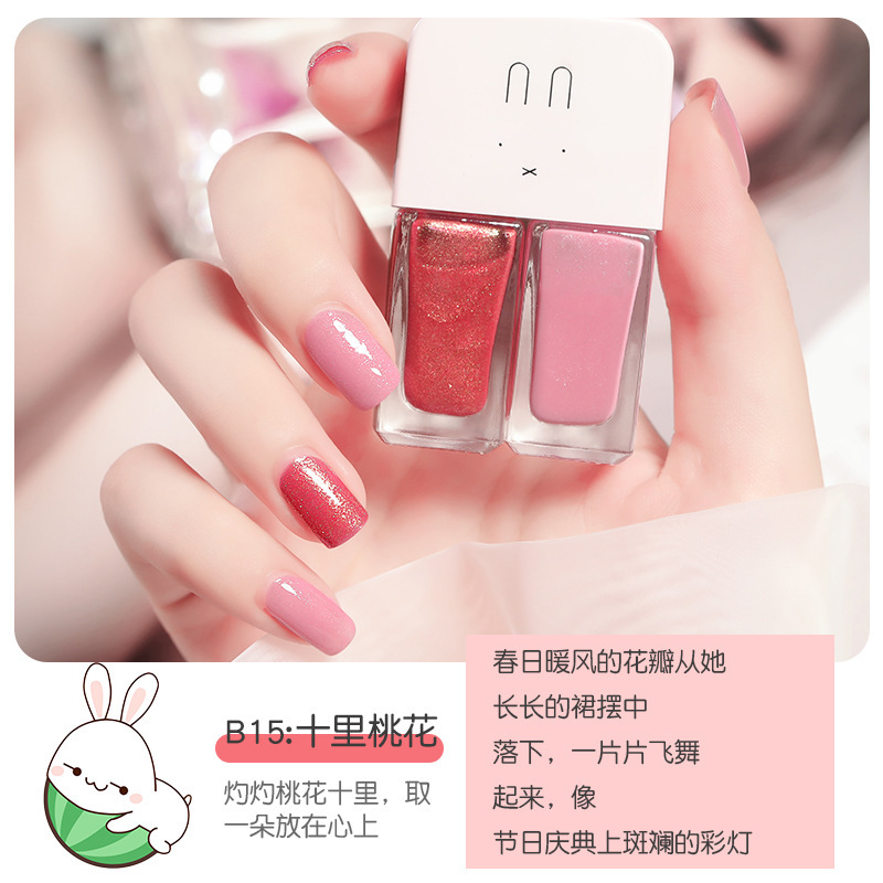 [HCM]Full Set 2 Chai Sơn Móng Tay Nhũ + Lì Fairys Gift 2*6ML