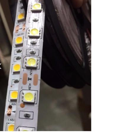 Dây đèn led 12v 5m/cuộn 5050 không chống nước
