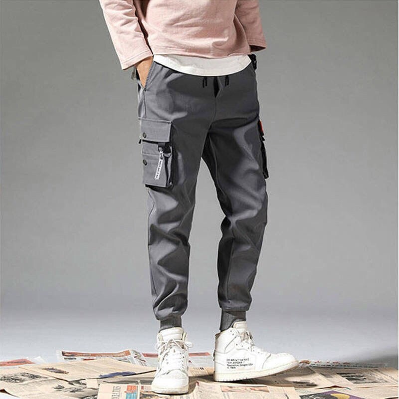 Quần jogger nam túi hộp chất kaki mềm mịn, phong cách đường phố