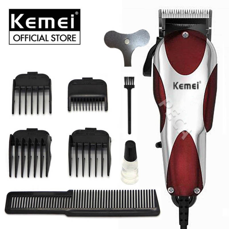 Tông đơ cắt tóc cắm điện trực tiếp KEMEI KM-8856 công suất mạnh mẽ 12W có thể dùng cắt lông thú cưng, lông chó mèo giá rẻ