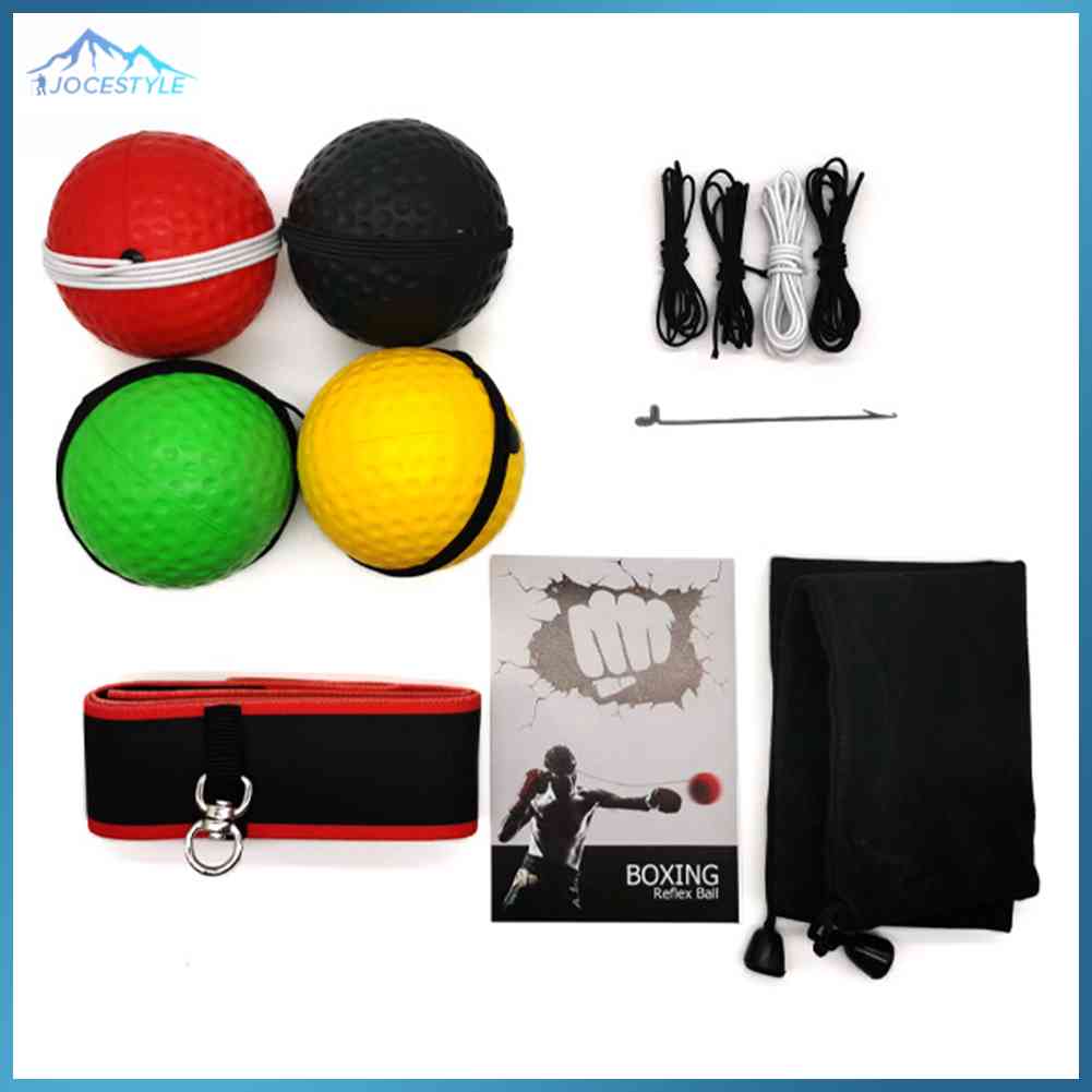 Boxing Reflex Ball with Headband Set for Speed Reaction Fitness Exercise