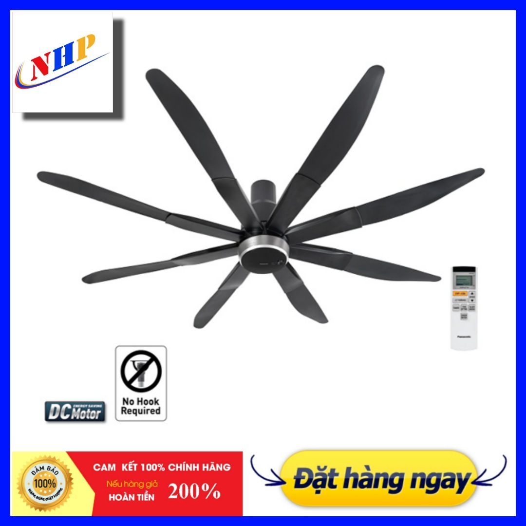 QUẠT TRẦN 8 CÁNH PANASONIC F-80ZBR(TI QUẠT  40CM )