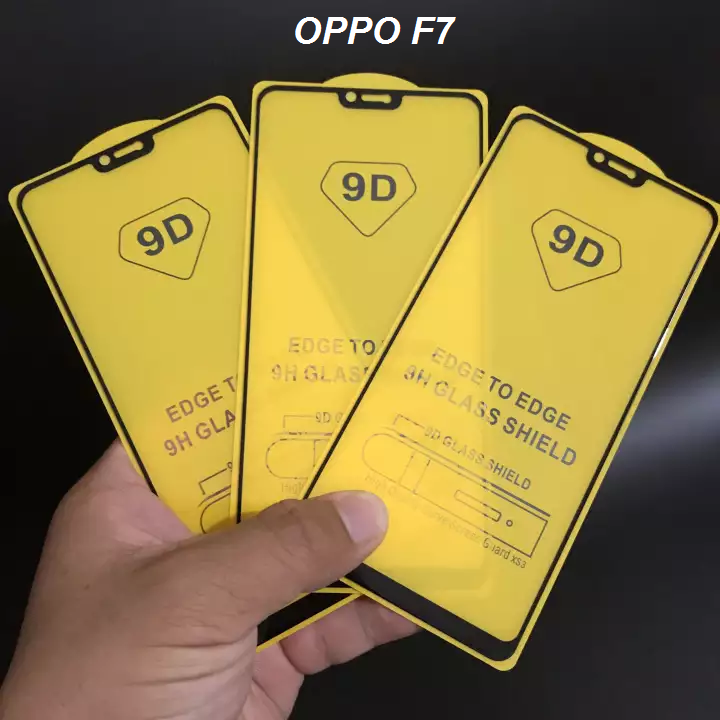 Oppo F7 Kính cường lực full màn 9D Thế hệ mới Tặng Phụ kiện dán