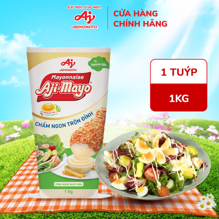 Xốt Mayonnaise Aji-mayo® Vị Nguyên Bản 1kg/Tuýp