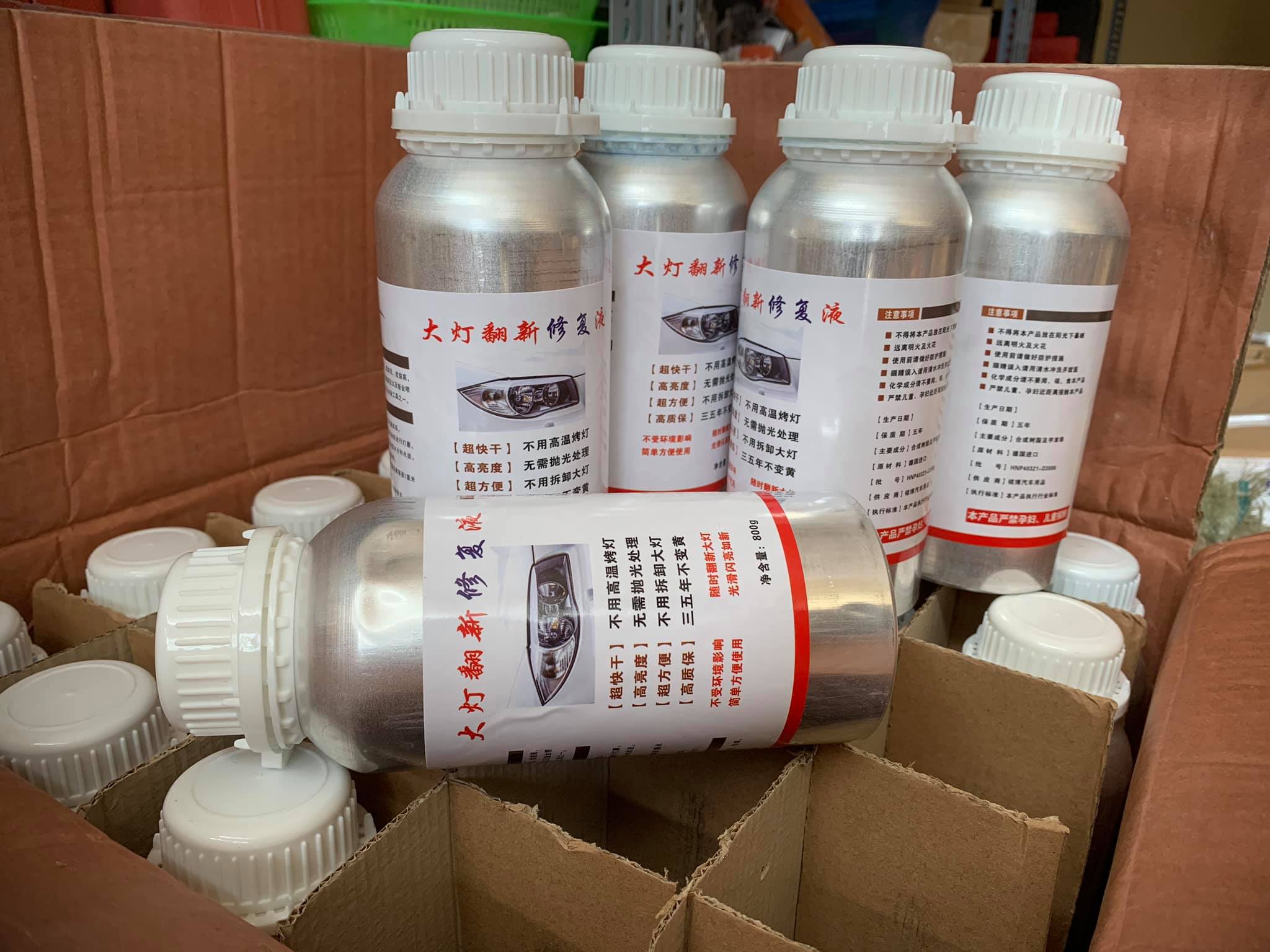 Dung dịch làm sáng đèn pha ô tô, xe máy