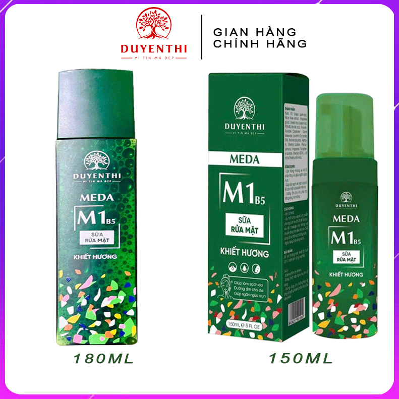 Sữa Rửa Mặt Meda M1B5 Khiết Hương Duyên Thị 150ML - Mẫu Mới Cải Tiến Của SRM M1 Và B5