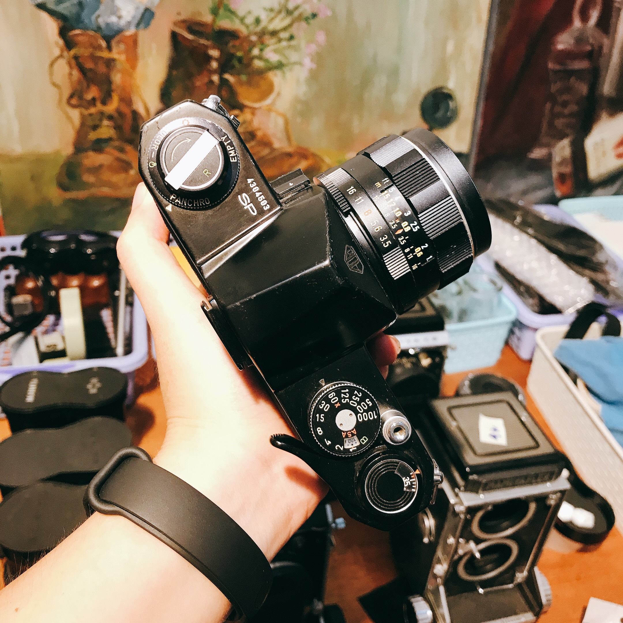 Máy ảnh film Pentax Spotmatic & Lens Takumar