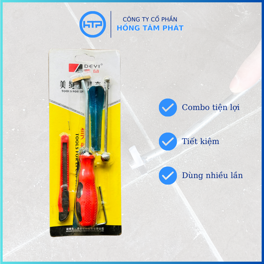 Combo Tua vít + Bi nạo ron gạch