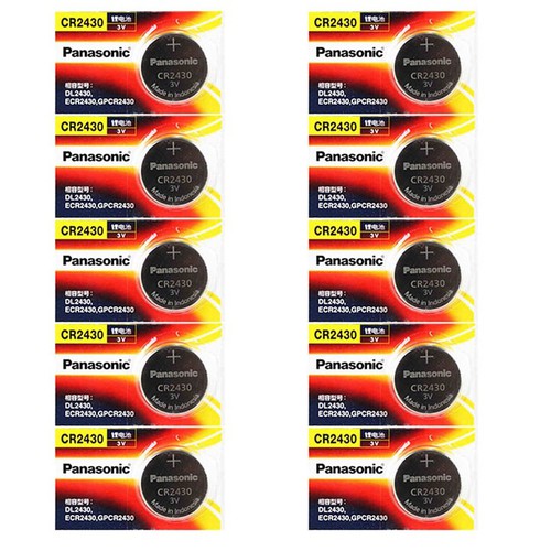Pin CR2430 Panasonic lithium 3V vỉ 5 viên