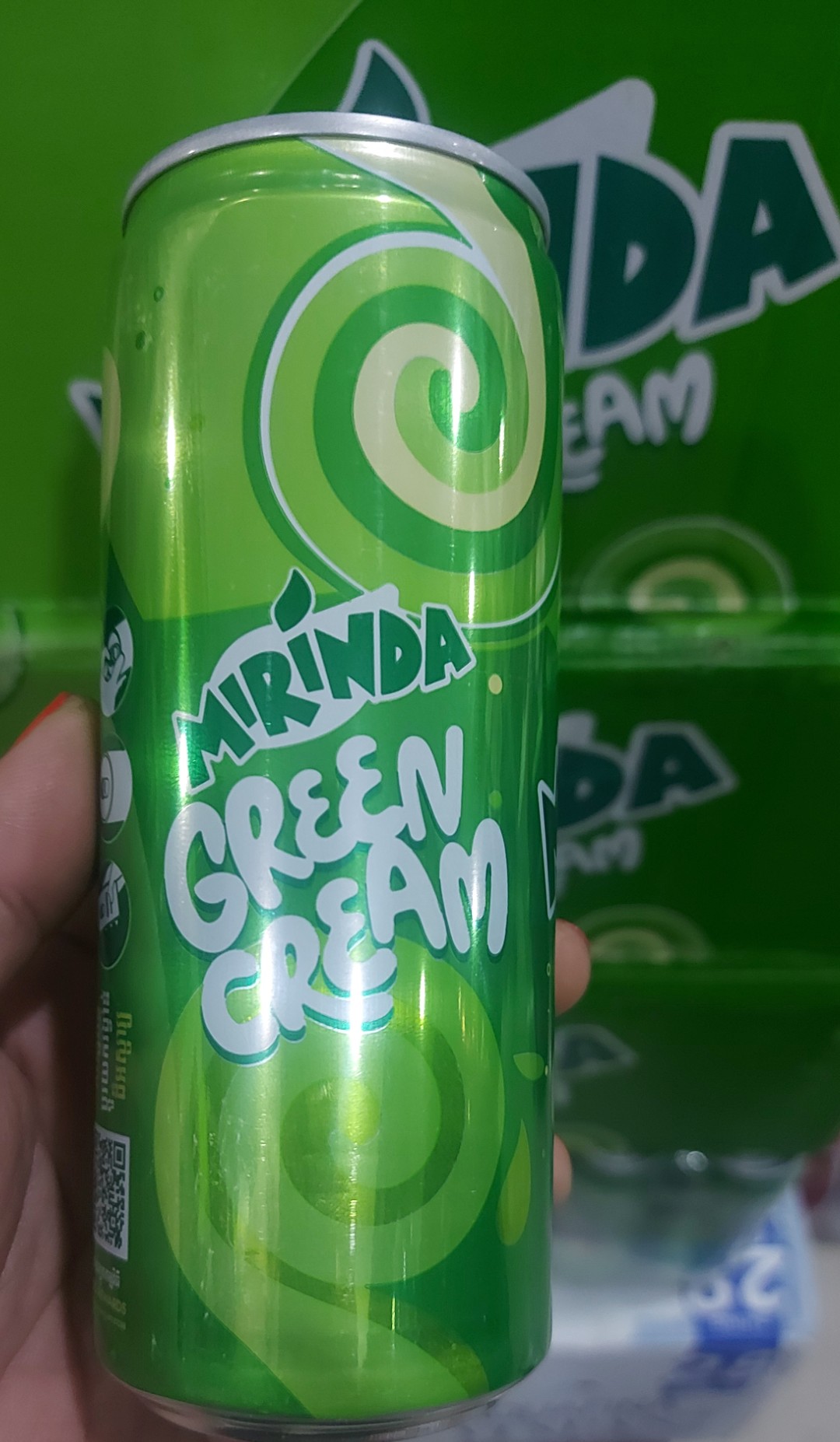 LỐC 6 LON MIRINDA SODA KEM THÁI MẪU MỚI 330ML