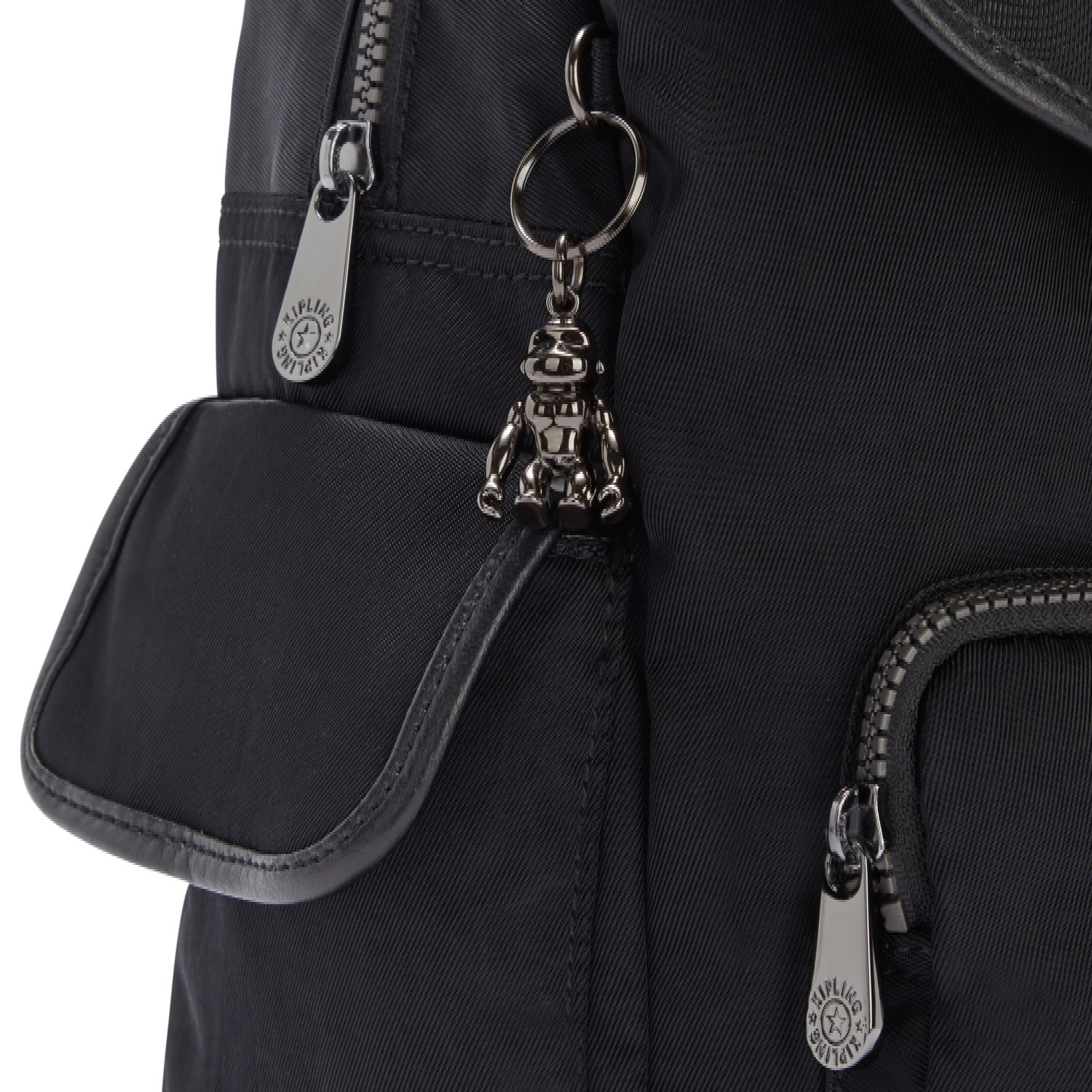 Kipling Balo City Pack S - Rich Black/ Elevated Wine - HUKI2525