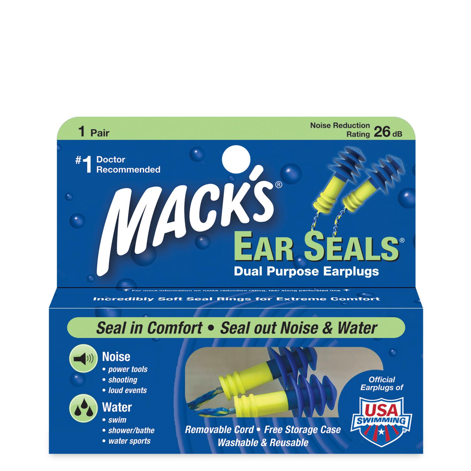Nút Bịt Tai Bơi Lặn  Ear Seal Macks (Hộp 1 đôi có dây)