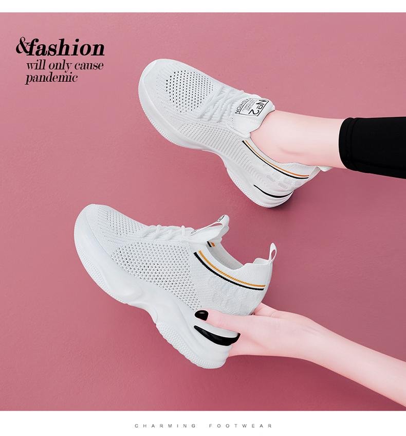 GIÀY THỂ THAO ĐỘN  ĐẾ  7P PHA LƯỚI CỔ PHA CHUN ÔM NHẸ CHÂN