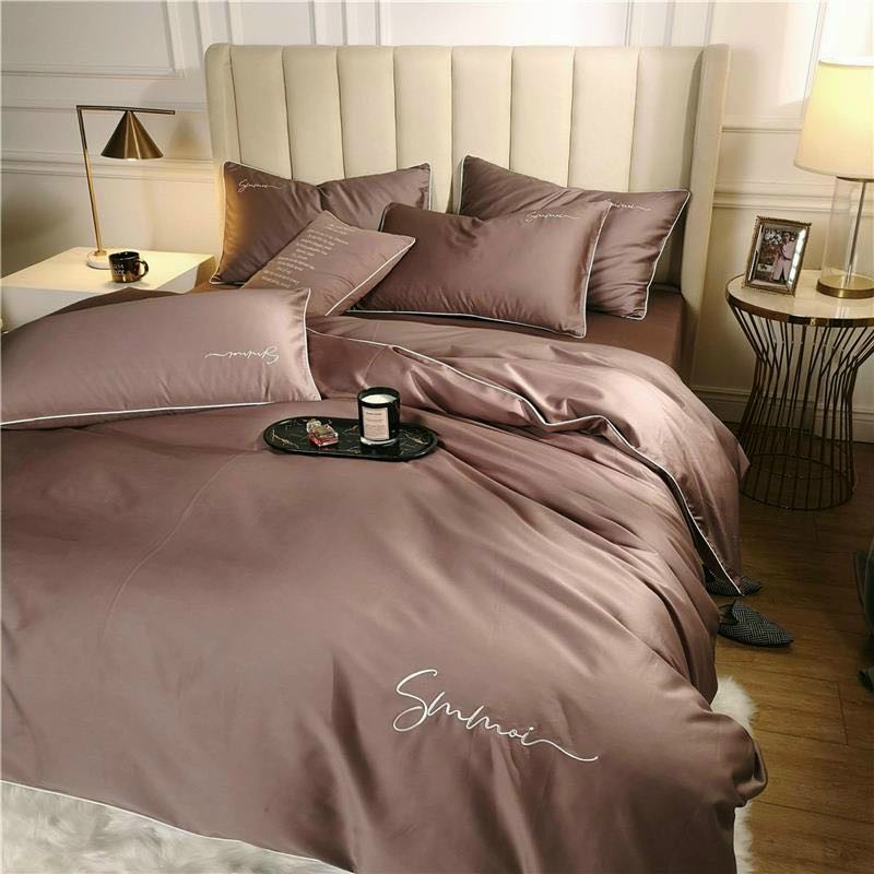 Bộ Chăn Ga Gối Lụa Sumoi 60s nhập khẩu cao cấp (mẫu y hình)