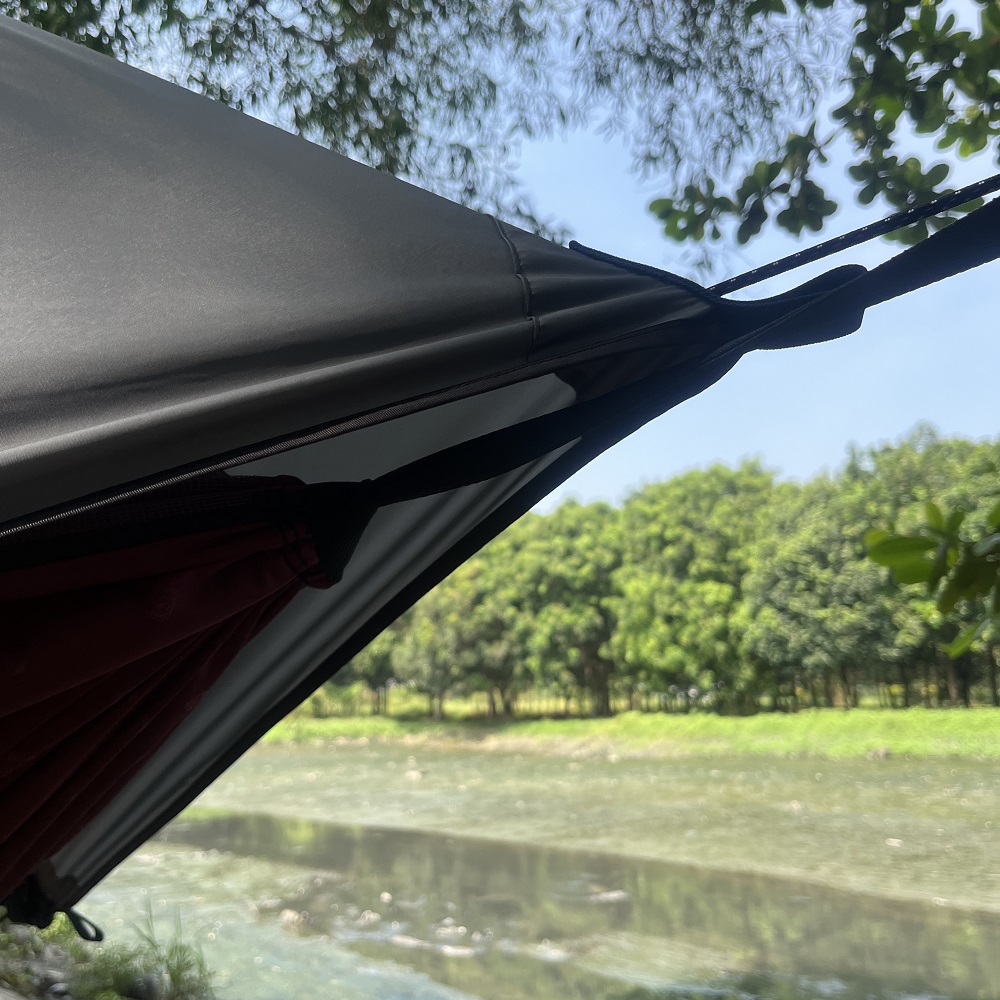 Võng Cao Cấp Chống Nước 2 Người Giường Đôi Dây Cột Dày, Tarp Hammocks 2.4x1.4m