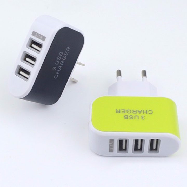 Cóc sạc 3 cổng USB thế hệ mới