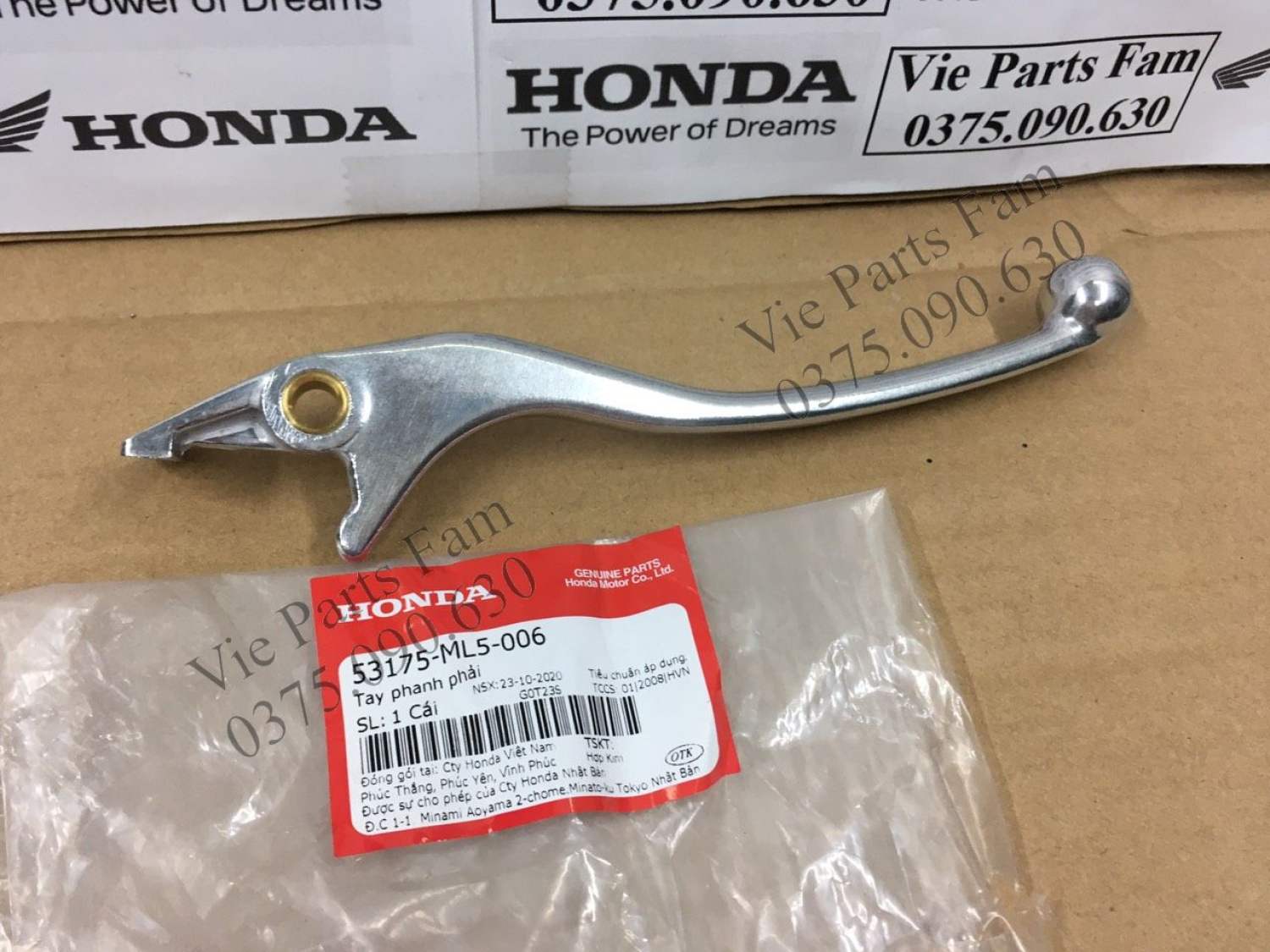 Tay thắng sh 150 2010-2016 , chính hiệu honda motor vn