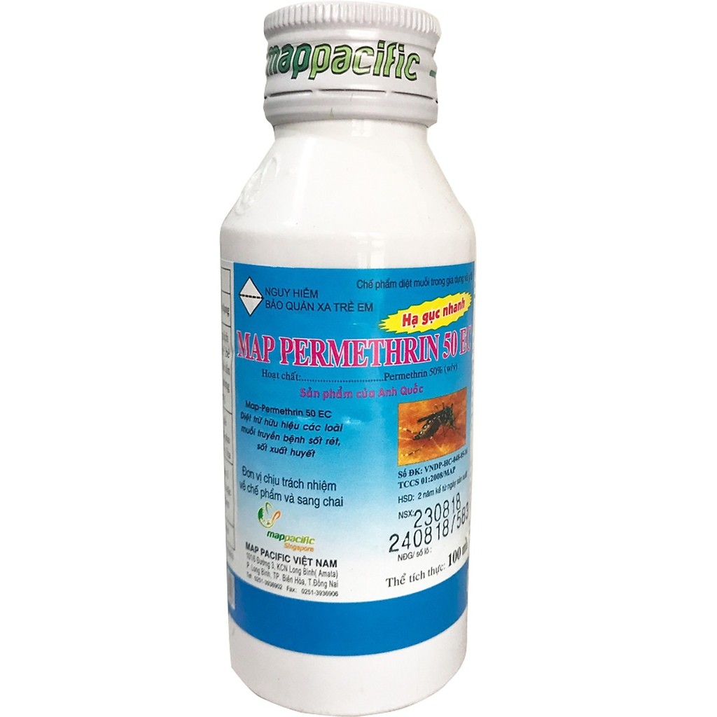 Thuốc diệt muỗi Map Permethrin 50EC (chai 100ml)