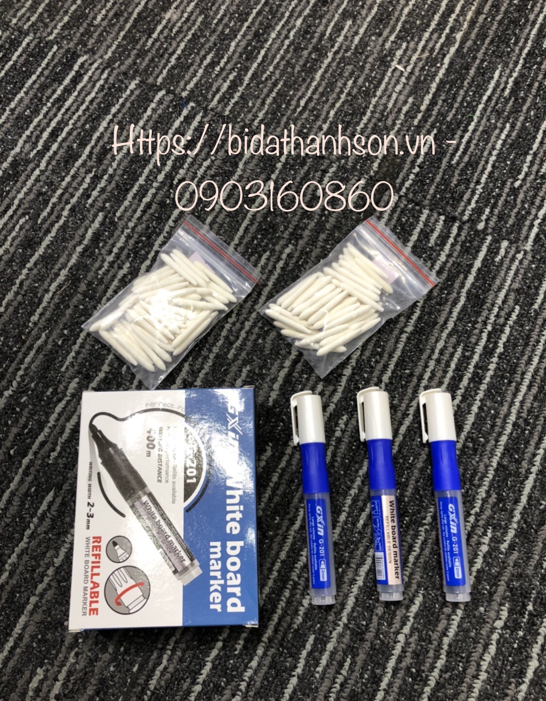 [HCM]Bút Viết Bảng Bida (Set 5 Cây)