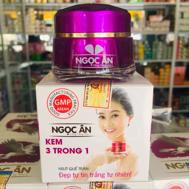 Kem dưỡng trắng, mờ nám, trị mụn Ngọc Ân 3 trong 1 - 12g