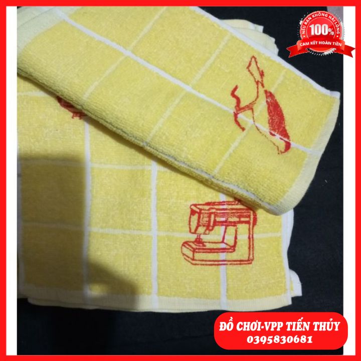 Khăn Mặt Kí Hiệu Màu Vàng (Chuyên Dùng Cho Mầm Non) Sét 10 Chiếc