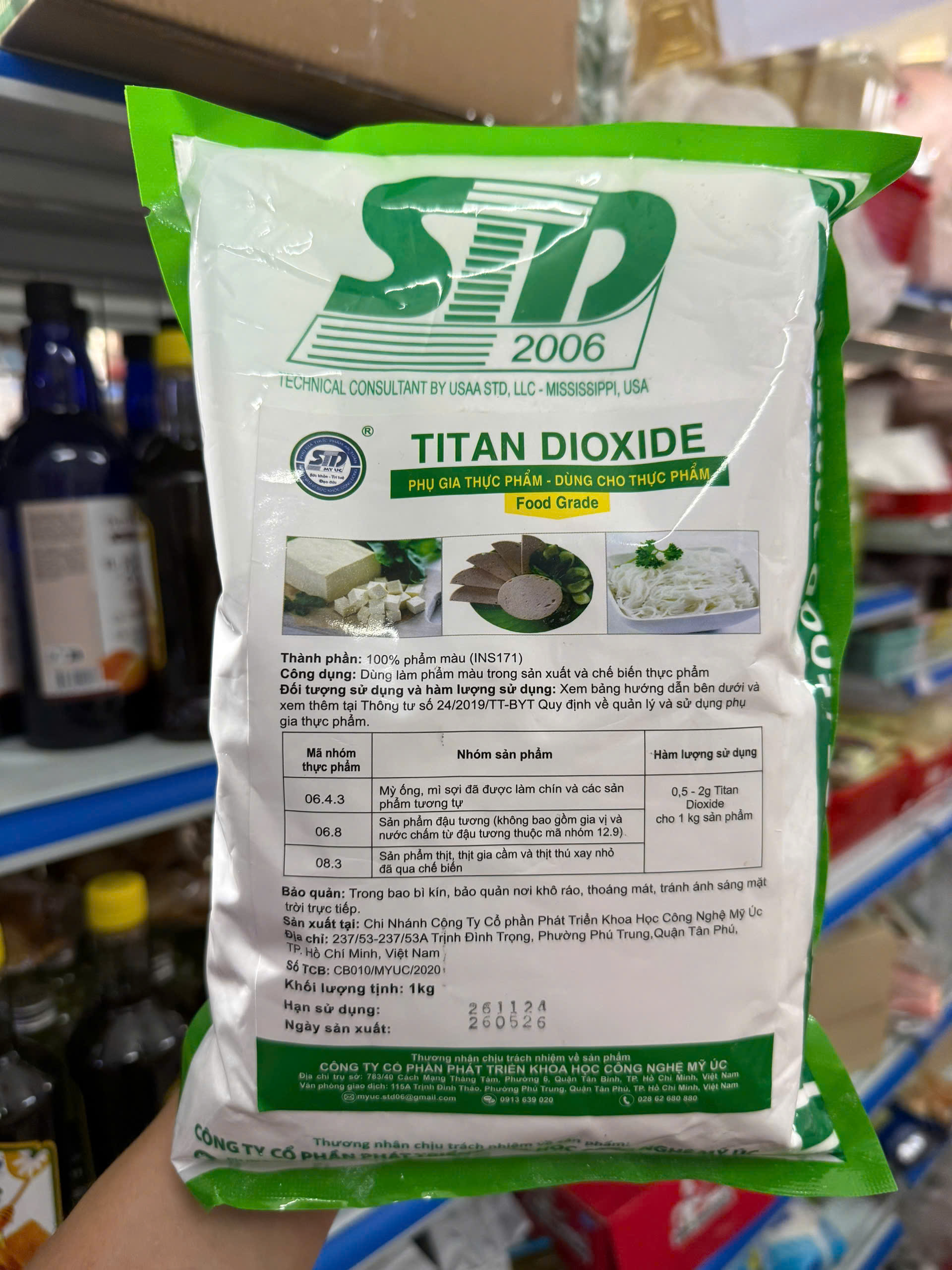 Phụ gia thực phẩm Tian Dioxide