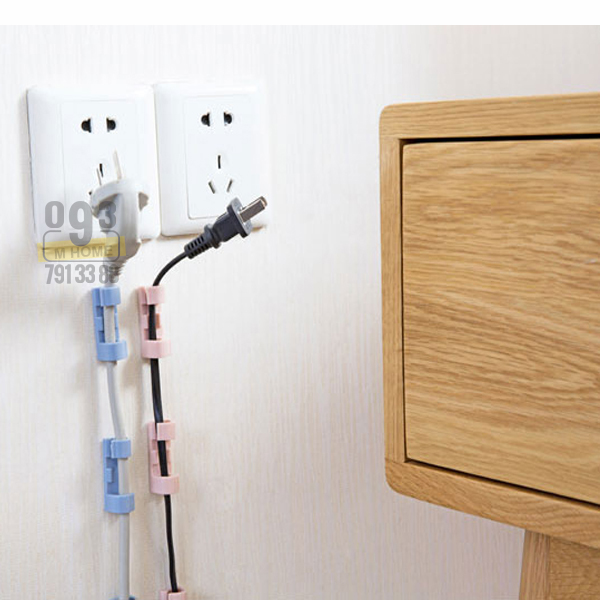Combo 10 Kẹp Giữ Dây Điện Gọn GàngMóc Dán Cố Định Dây Điện Loại Lớn