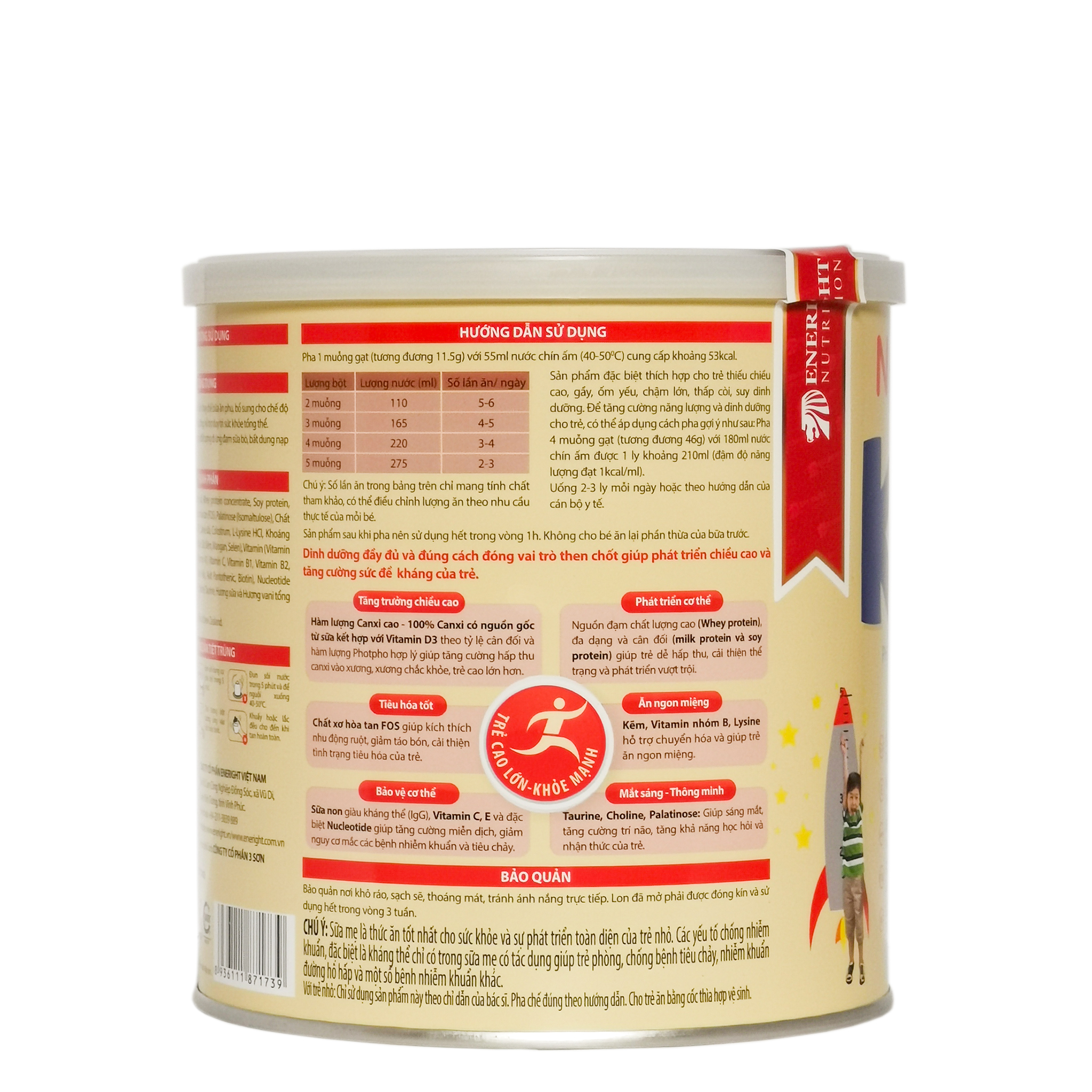 Sữa Bột Nutrient KAO Hộp 700g (Cho trẻ 1~6 tuổi)