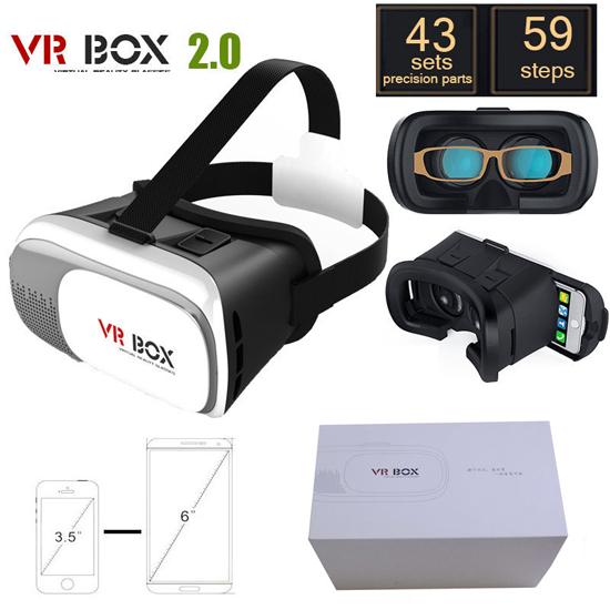 Kính xem phim thực tế ảo Chuẩn 3D VR Box dùng cho tất cả các dòng điện thoại Phiên bản mới nân cấp 2020