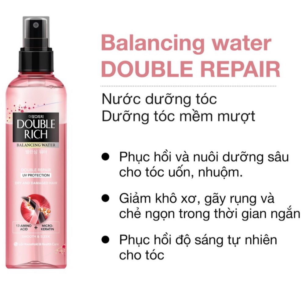 Xịt dưỡng tóc Double Rich 250ml