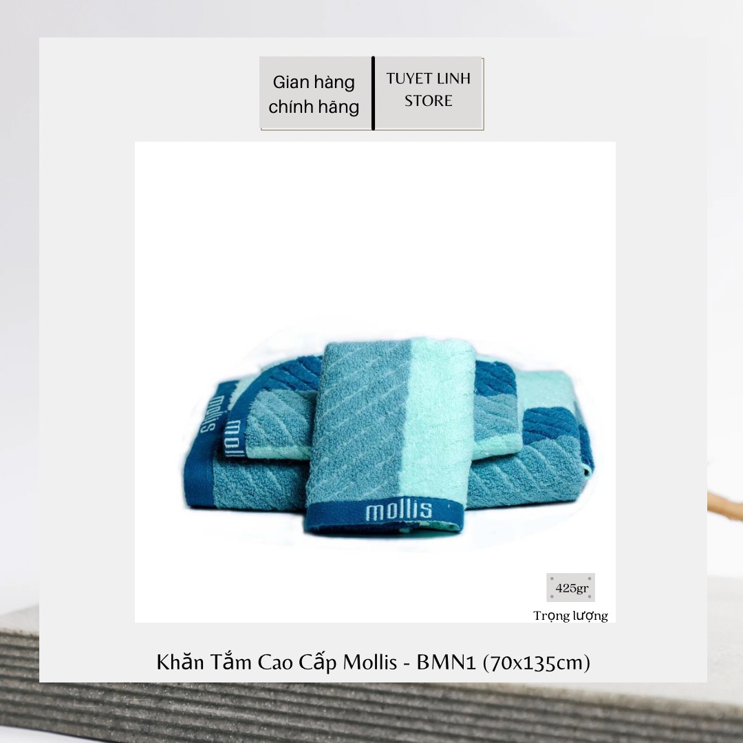 Khăn tắm cao cấp mollis - bmn1