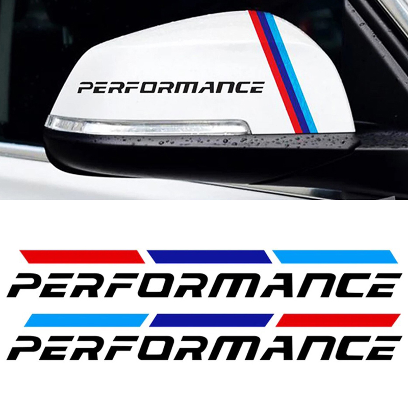 [HCM]Combo 2 tem dán cửa + 2 tem dán gương chiếu hậu ô tô Performance 03