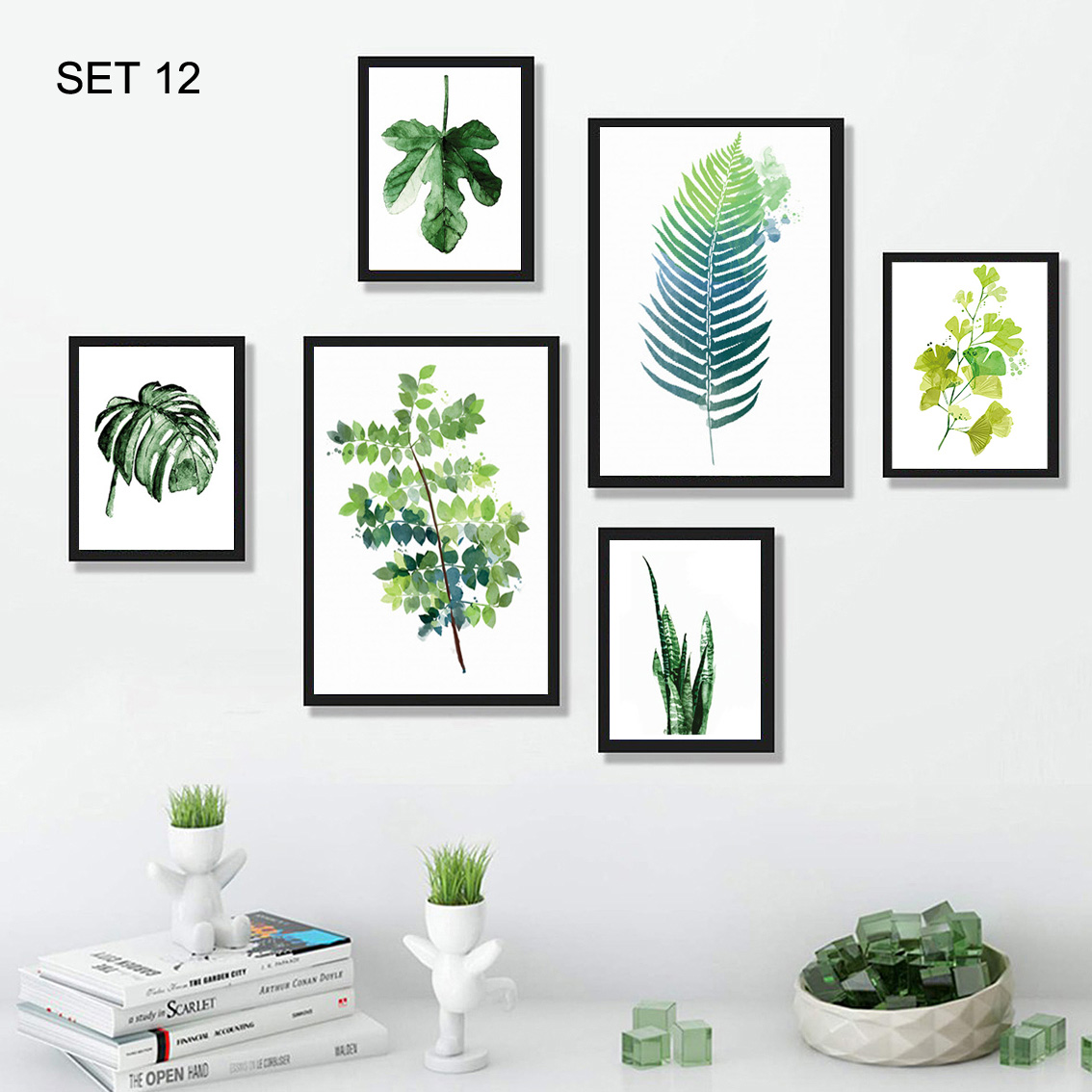 BỘ 6 TRANH TREO TƯỜNG SCANDINAVIAN ĐÃ CÓ KHUNG (SET12)