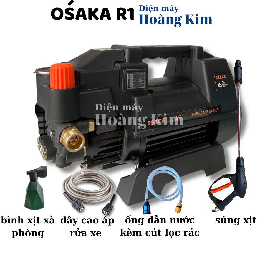 [EDON] Máy xịt rửa xe chỉnh áp Osaka R1 - 2800W