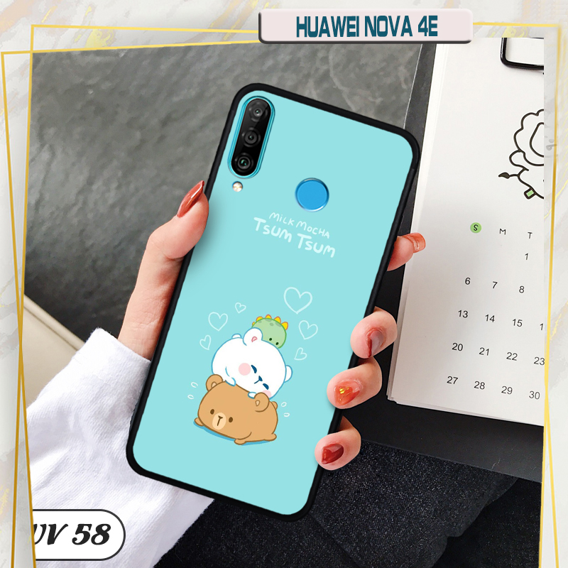 Ốp HUAWEI NOVA 4E - lưng nhám viền dẻo