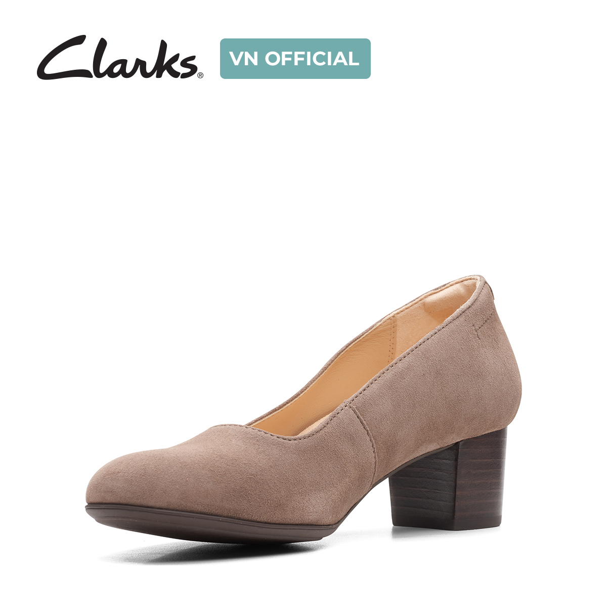 Giày Cao Gót 4.5cm Da Nữ Clarks - Linnae Pump