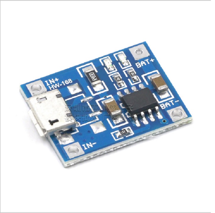 Combo 5 Mạch sạc pin lithium TP4056 Micro USB  Mạch sạc 1S