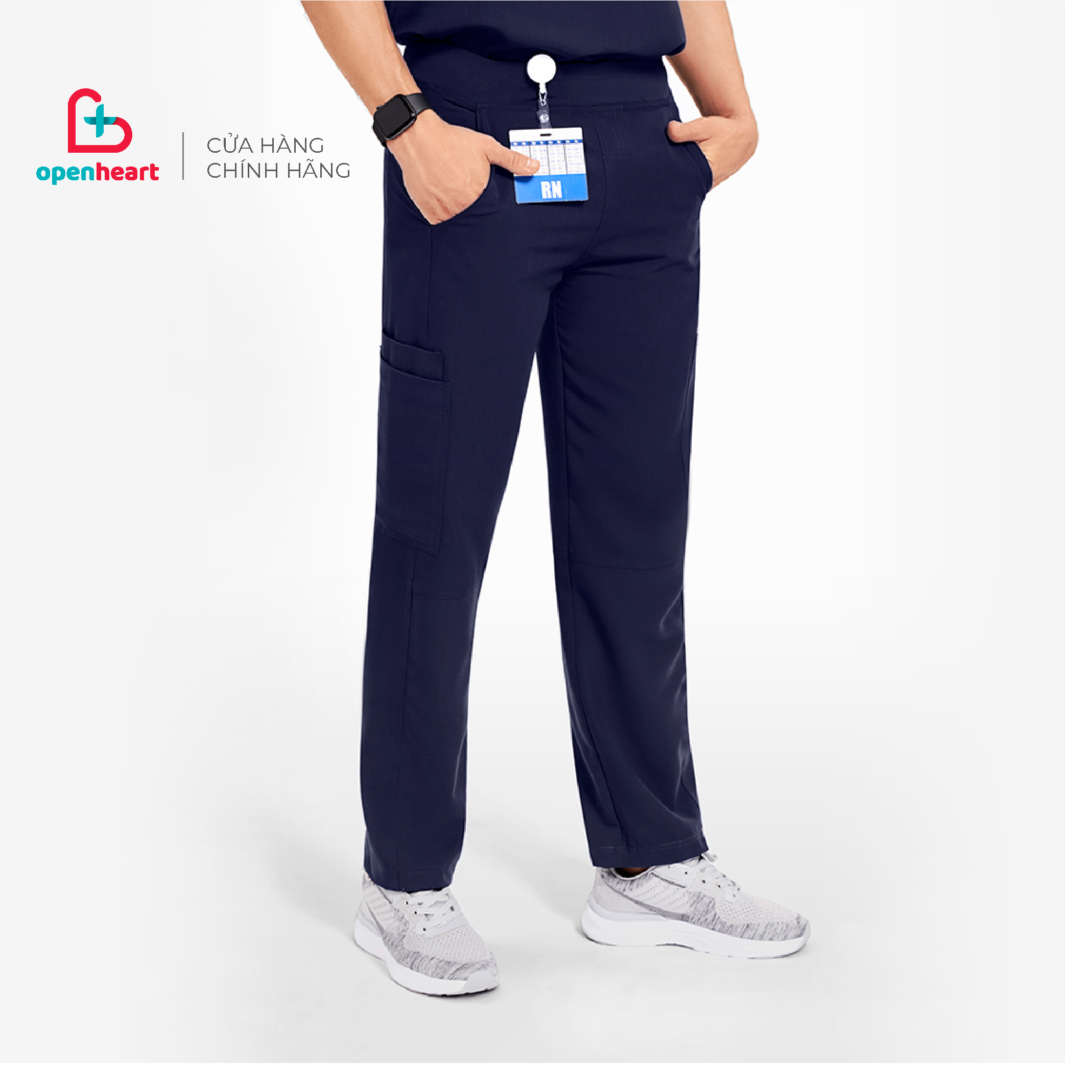 QUẦN SCRUB NAM CARGO 7 TÚI (Bác sĩ, Nha sĩ, Điều dưỡng, Spa, Thẩm mỹ viện)