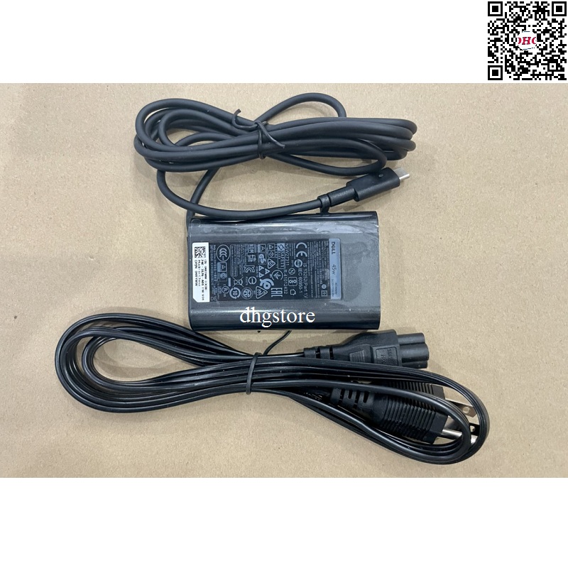 Charger laptop dell 45w 20v-2. 25a foot charging type c