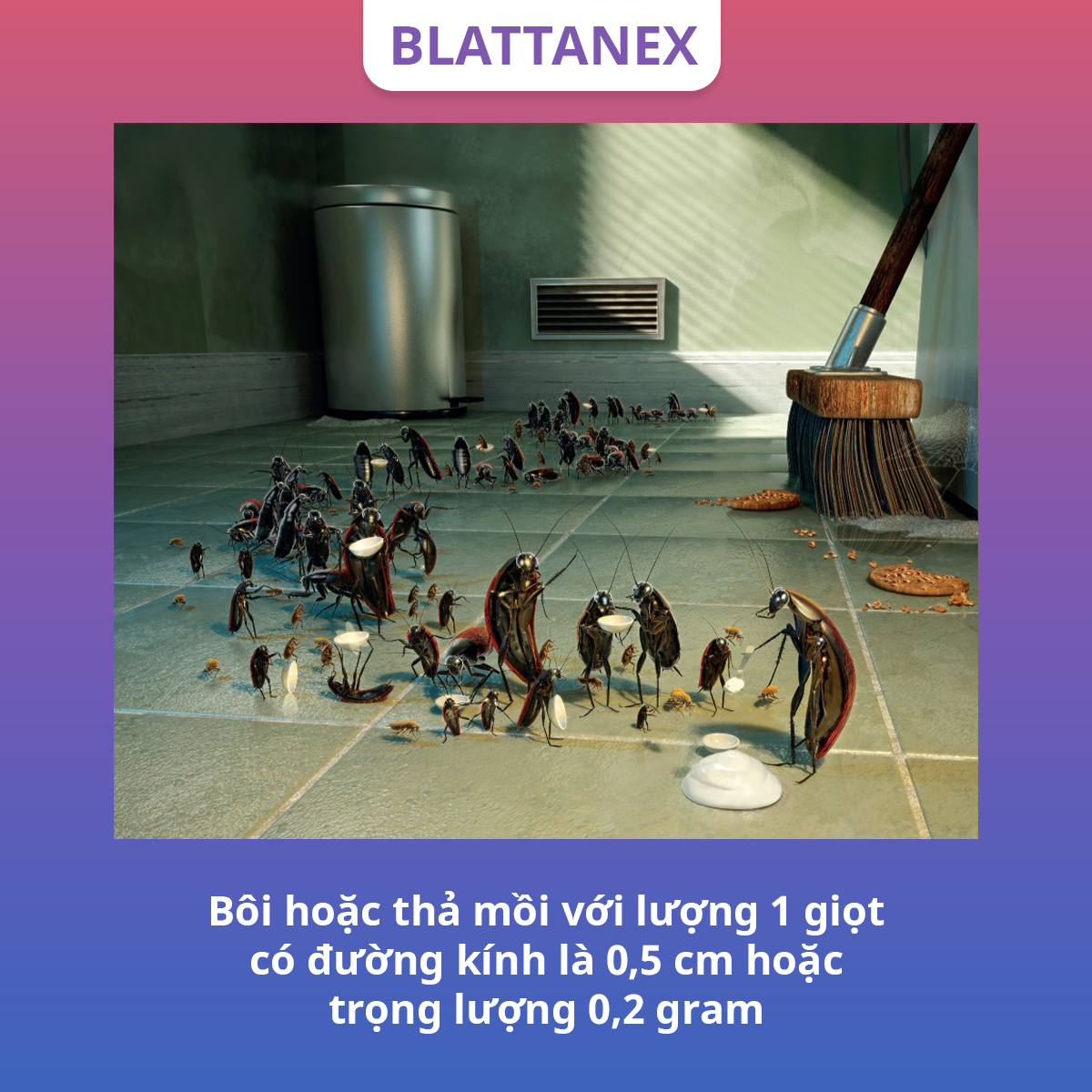 [ENVU] - Diệt Gián Blattanex, diệt gián Trong Nhà Bếp, Hộ Gia Đình Blattanex Dạng Gel 1 tuýp 12g