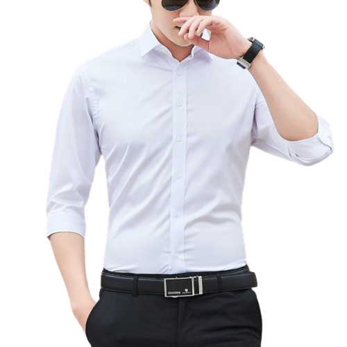 Áo sơ mi nam trơn dài tay công sở cao cấp  PONIVA BRANCH vải không nhăn không xù