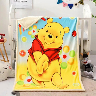 Chăn đắp lông cừu siêu mềm cho bé 1mx1m4