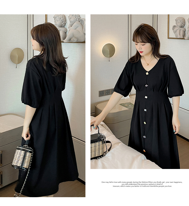 Đầm xòe tiểu thư bigsize cao cấp - BSa1121