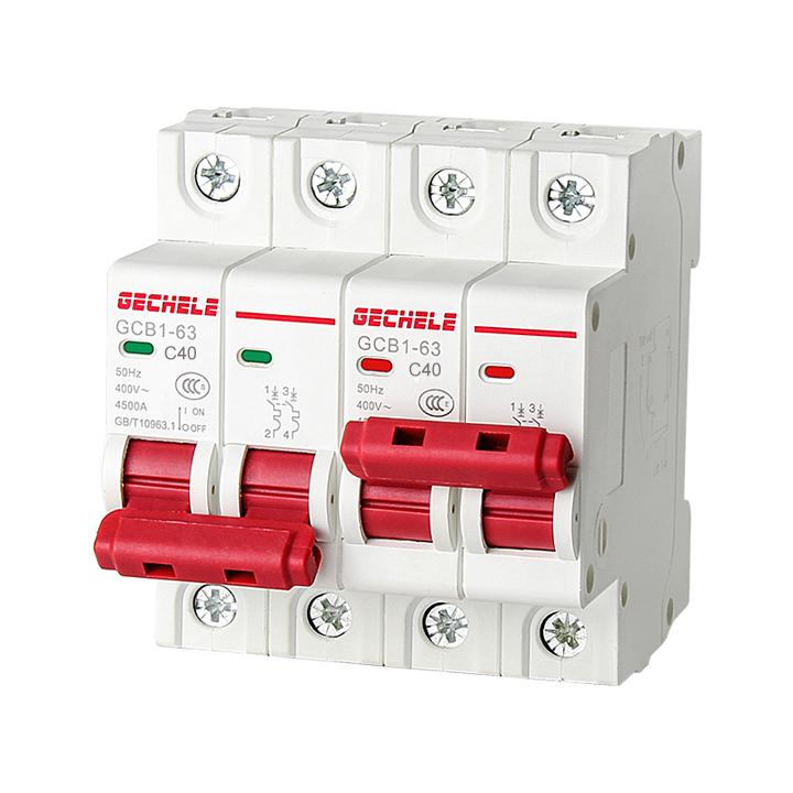 Át đảo chiều 40A/2P/220V Gechele cầu dao đảo chiều dạng aptomat.