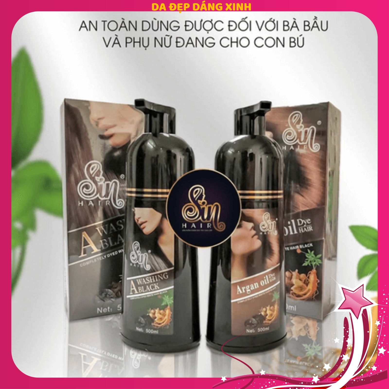 Dầu gội phủ bạc sin hair nhân sâm nhật bản chính hãng