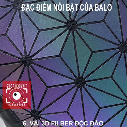 Balo laptop thời trang phản quang/phản quang Issey Miyake 3D 2018